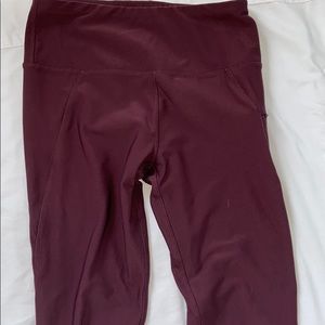 Purple high rise leggings